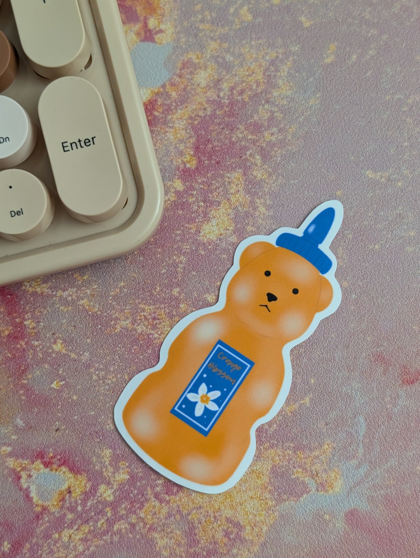 Orange Blossom Honey Bear Sticker