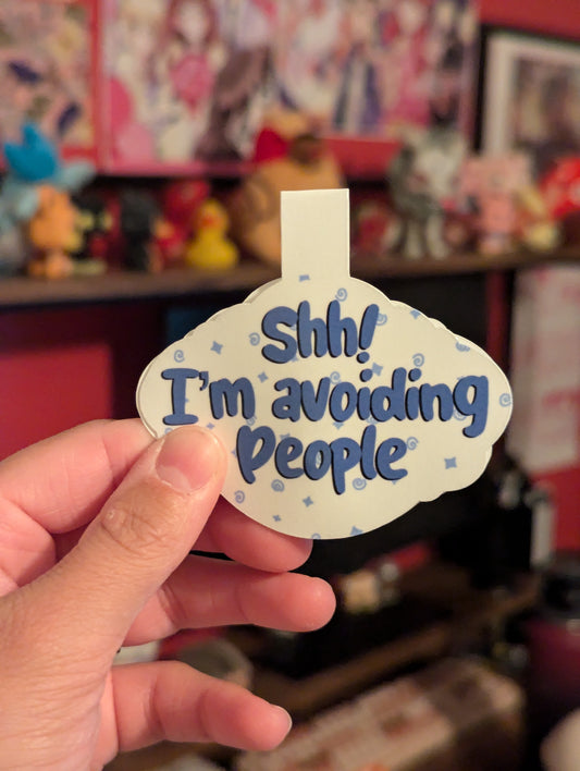 'Shh! I'm avoiding people' Magnetic Bookmark *LIMITED STOCK*
