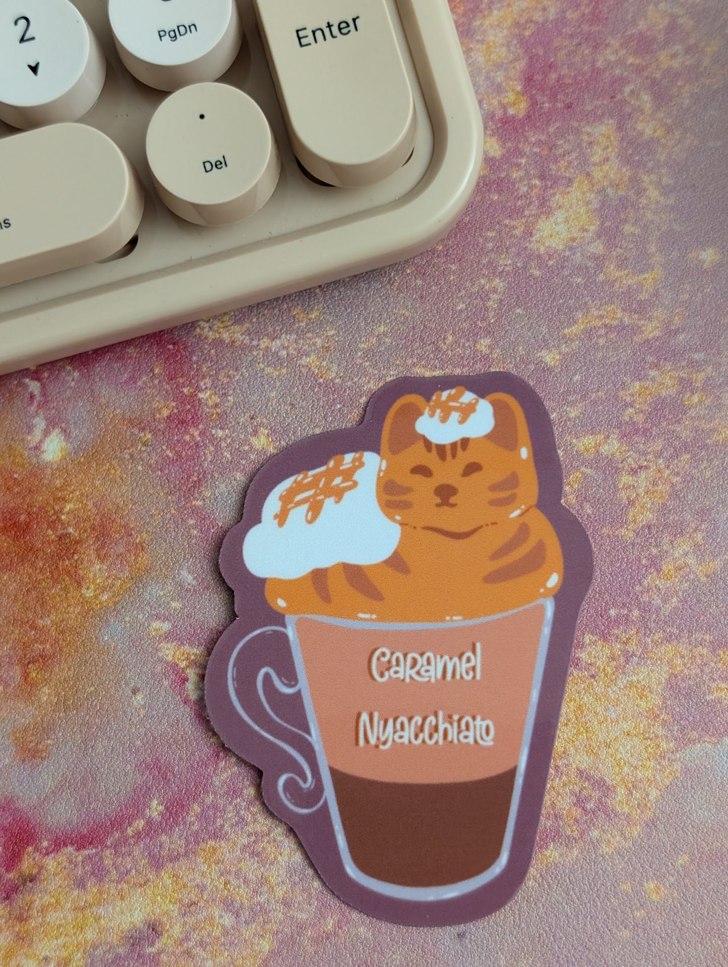 Caramel Nyacchiato Sticker
