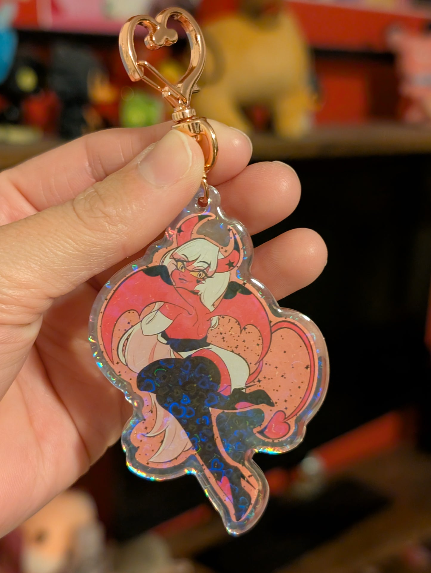 Verosika Mayday Keychain-Holographic Epoxy